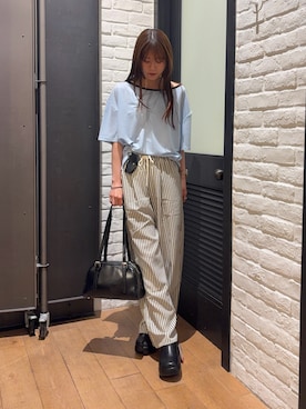 「COLONY 2139（コロニートゥーワンスリーナイン）のアイテム（バッグ）」を使った、はるなさん（レディース・160cm）の夏コーディネート