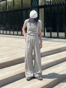 「アイテム（パンツ）」を使った、はるなさん（レディース・160cm・20代）の夏コーディネート