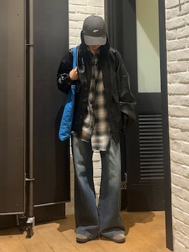 「アイテム（ブルゾン）」を使った、はるなさん（レディース・160cm）の秋コーディネート
