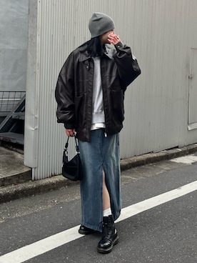 「アイテム（ブルゾン）」を使った、はるなさん（レディース・160cm・20代）の秋コーディネート