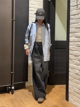 「アイテム（キャップ）」を使った、はるなさん（レディース・160cm・20代）の夏コーディネート