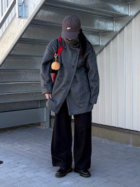 「COLONY 2139（コロニートゥーワンスリーナイン）のアイテム（帽子）」を使った、はるなさん（レディース・160cm）の冬コーディネート