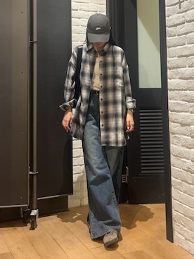 「アイテム（キャミソール）」を使った、はるなさん（レディース・160cm）の秋コーディネート