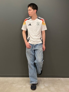 「サッカー」｜Ryoさん（メンズ・172cm）の春コーディネート