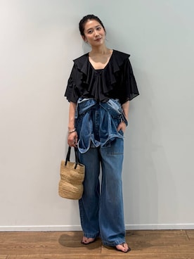 「MOHI（モヒ）のアイテム」を使った、bl_misatoさん（レディース・159cm）の夏コーディネート