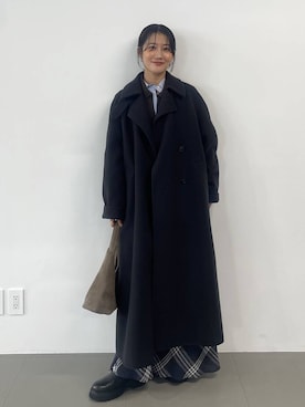 「アイテム（ステンカラーコート）」を使った、bl_misatoさん（レディース・159cm・20代）の秋コーディネート