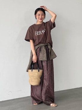 「beej（ビージ）のアイテム（バッグ）」を使った、bl_misatoさん（レディース・159cm）の夏コーディネート