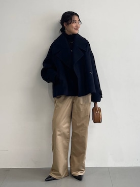 「アイテム（サロペット/オーバーオール）」を使った、bl_misatoさん（レディース・159cm）の秋コーディネート