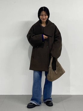 「アイテム（ピーコート）」を使った、bl_misatoさん（レディース・159cm）の秋コーディネート
