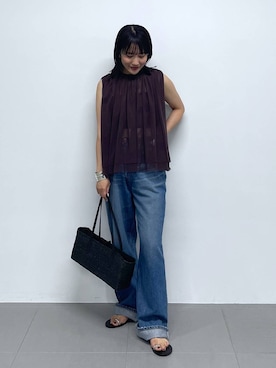 「アイテム（バングル/リストバンド）」を使った、bl_misatoさん（レディース・159cm・20代）の夏コーディネート