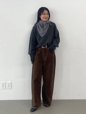 「アイテム（バンダナ/スカーフ）」を使った、bl_misatoさん（レディース・159cm・20代）の秋コーディネート