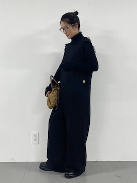 「アイテム（つなぎ/オールインワン）」を使った、bl_misatoさん（レディース・159cm）の冬コーディネート