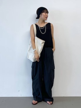 「アイテム（タンクトップ）」を使った、bl_misatoさん（レディース・159cm）の夏コーディネート
