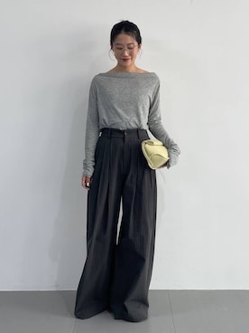 「CORSO ROMA，9（コルソローマ）の【CORSO ROMA 9】チュールパンプス（パンプス、ベージュ系）」を使った、bl_misatoさん（レディース・159cm）の春コーディネート