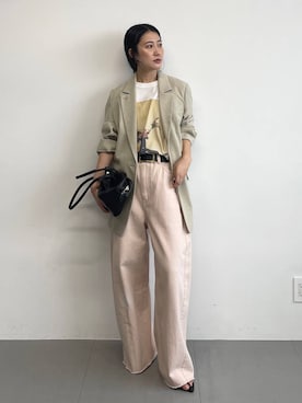 「Tony Bianco（トニービアンコ）の【TONY BIANCO】TASTサンダル（サンダル、ブラック系）」を使った、bl_misatoさん（レディース・159cm）の春コーディネート