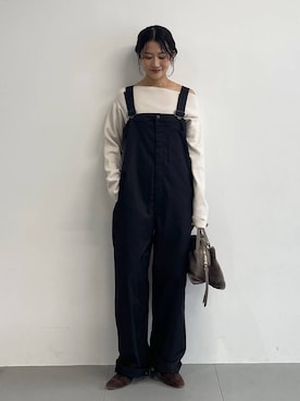 「アイテム（オールインワン・サロペット）」を使った、bl_misatoさん（レディース・159cm）の冬コーディネート