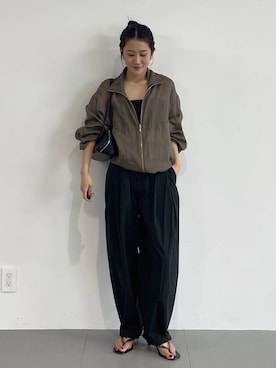 「ADD CULUMN（アドカラム）の【ADD CULUMN】FIGRE BOSTON S（ハンドバッグ、ブラック系）」を使った、bl_misatoさん（レディース・159cm）の春コーディネート