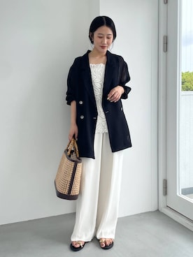 「BABYLONE（バビロン）のアイテム（ジャケット/アウター）」を使った、bl_misatoさん（レディース・159cm）の春コーディネート