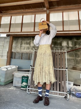 「秋先取りコーデ」｜「アイテム（ソックス/靴下）」を使った、haruka980503さん（レディース・153cm）の秋コーディネート