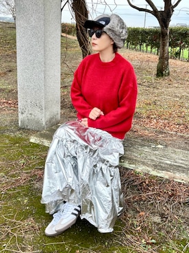 𝑴𝒂さん(レディース・160cm)の冬コーディネート