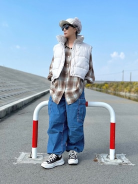 「U.S.POLO ASSN.」｜𝑴𝒂さん（レディース・160cm）の秋コーディネート