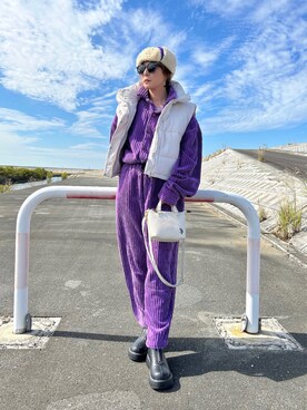 「U.S.POLO ASSN.」｜𝑴𝒂さん（レディース・160cm）の秋コーディネート