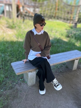 𝑴𝒂さん(レディース・160cm)の秋コーディネート