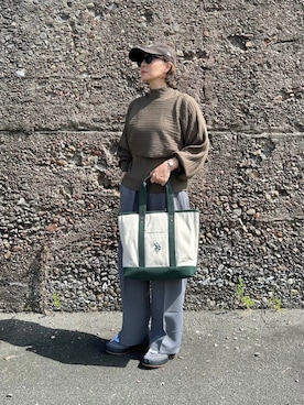 「U.S.POLO ASSN.」｜𝑴𝒂さん（レディース・160cm）の秋コーディネート