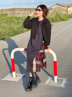 「UR Lab.（アーバンリサーチラボ）のアイテム」を使った、𝑴𝒂さん（レディース・160cm）の秋コーディネート