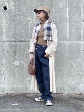 𝑴𝒂さん（レディース・160cm）の秋コーディネート