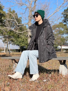 𝑴𝒂さん（レディース・160cm）の冬コーディネート