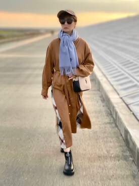 「シービークレストブリッジ」｜𝑴𝒂さん（レディース・160cm）の秋コーディネート