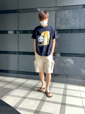 「HIPANDA（ハイパンダ）のアイテム」を使った、miyokku10taさん（メンズ・173cm）の夏コーディネート
