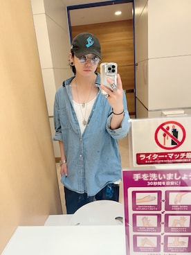 「NO ID.（ノーアイディ）のアイテム（パンツ）」を使った、ryu106さん（メンズ・162cm）の秋コーディネート