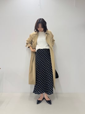 「アイテム（トレンチコート）」を使った、かりんこさん（レディース・170cm）の夏コーディネート