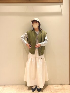 「ベストコーデ」｜「アイテム（ブルゾン）」を使った、かりんこさん（レディース・170cm）の冬コーディネート