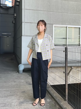 「onulsoha（オヌルソハ）のアイテム」を使った、かりんこさん（レディース・170cm）の春コーディネート