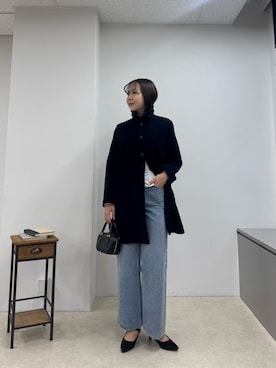 「アイテム（ダッフルコート）」を使った、かりんこさん（レディース・170cm）の秋コーディネート