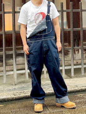 「Timberland（ティンバーランド）のアイテム」を使った、yutoさん（メンズ・161cm）の夏コーディネート