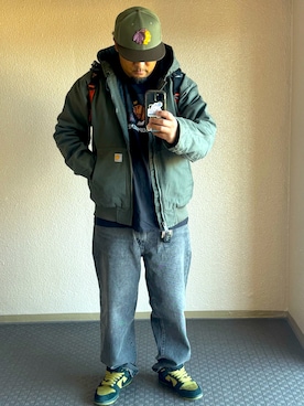 「アイテム（バックパック/リュック）」を使った、almahirokiさん（メンズ・181cm）の秋コーディネート