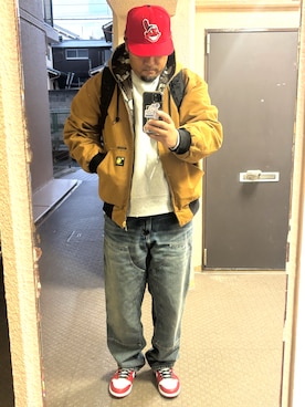 「アイテム（帽子）」を使った、almahirokiさん（メンズ・181cm・40代）の秋コーディネート