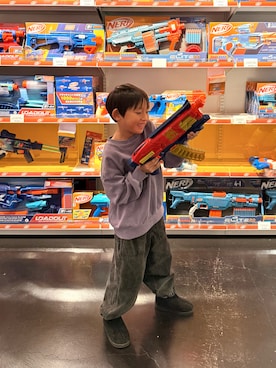 「アイテム（ブーツ）」を使った、kanako0304さん（キッズ・120cm）の冬コーディネート