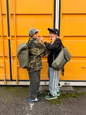 「アイテム（バックパック/リュック）」を使った、kanako0304さん（キッズ・150cm）の秋コーディネート