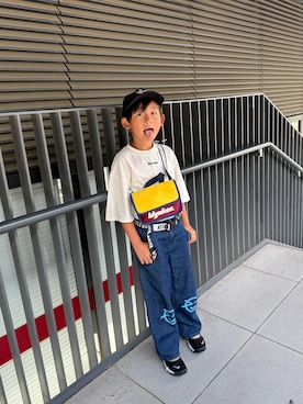 「BOBO CHOSES（ボボショーズ）のアイテム」を使った、kanako0304さん（キッズ・120cm）の夏コーディネート
