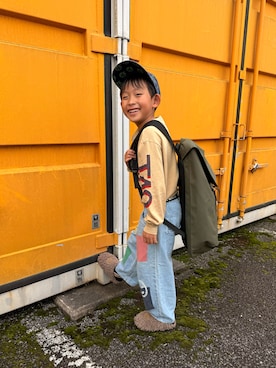 「アイテム（帽子）」を使った、kanako0304さん（キッズ・110cm）の秋コーディネート