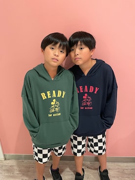 「GLAZOS（グラソス）のアイテム（パンツ）」を使った、kanako0304さん（キッズ・135cm）の秋コーディネート