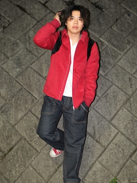 「glamb（グラム）のアイテム」を使った、しょ🐶さん（メンズ・173cm）の冬コーディネート