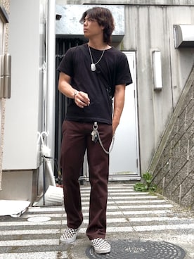 「アイテム（ボストンバッグ）」を使った、しょ🐶さん（メンズ・173cm）の秋コーディネート