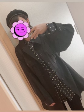 「JEANASIS（ジーナシス）のアイテム（ハンチング/ベレー帽）」を使った、ソラさん（レディース・166cm）の秋コーディネート