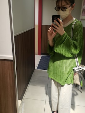 「Happy John（ハッピージョン）のアイテム」を使った、miruuuuさん（レディース・164cm）の夏コーディネート